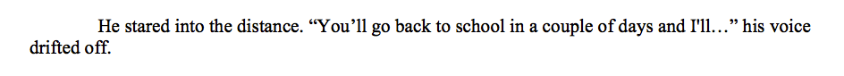 Dialogue Rule #7 Ellipses 